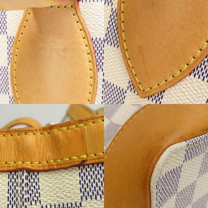Louis Vuitton Tote Bag Hampstead MM Damier Azur Nubuck White — view 5
