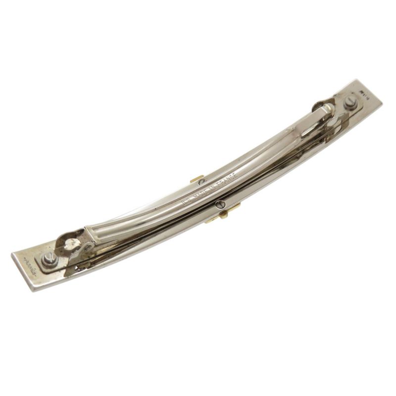 Hermes Irene H Logo Gold Silver Barrette Accessories 0369 — view 3