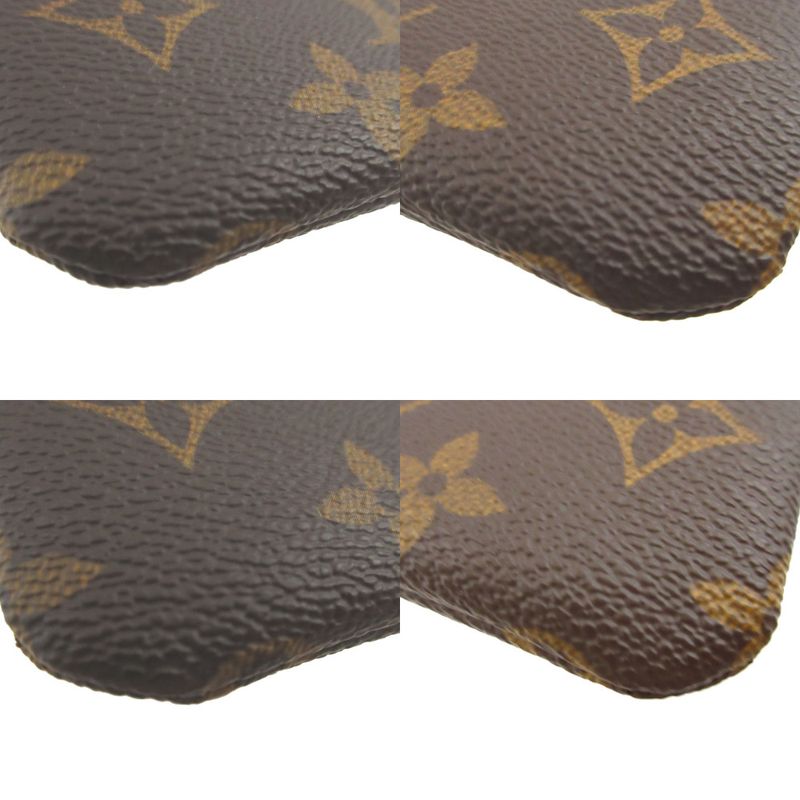 Louis Vuitton Monogram Pochette Cles Brown Coin Case Wallet 0945 — view 4