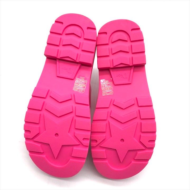 Dior Leather Wood Studded Sandals Shoes 37 Pink — view 6