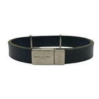 Saint Laurent Cassandra Bracelet Bangle Accessories YSL Logo Leather — view 4