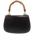 Gucci Bamboo 000 46 0188 Leather Black 2-Way Shoulder Bag 0257 — view 2