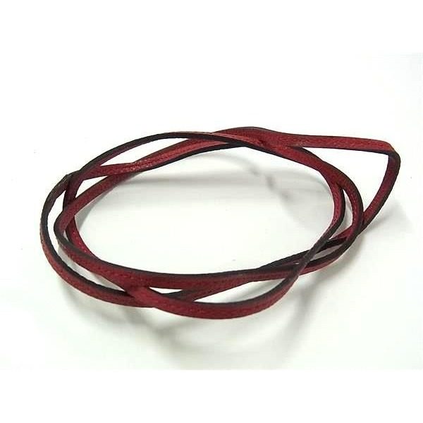Hermes Lanier Leather Choker Necklace Red — view 2