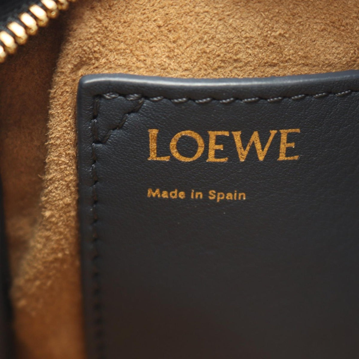 Loewe Handbag Amazona 16 Square Navy Leather — view 4