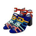 Hermes Sandals Navy Multicolor
