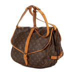 Louis Vuitton Saumur Brown Monogram Canvas Shoulder Bag — view 2