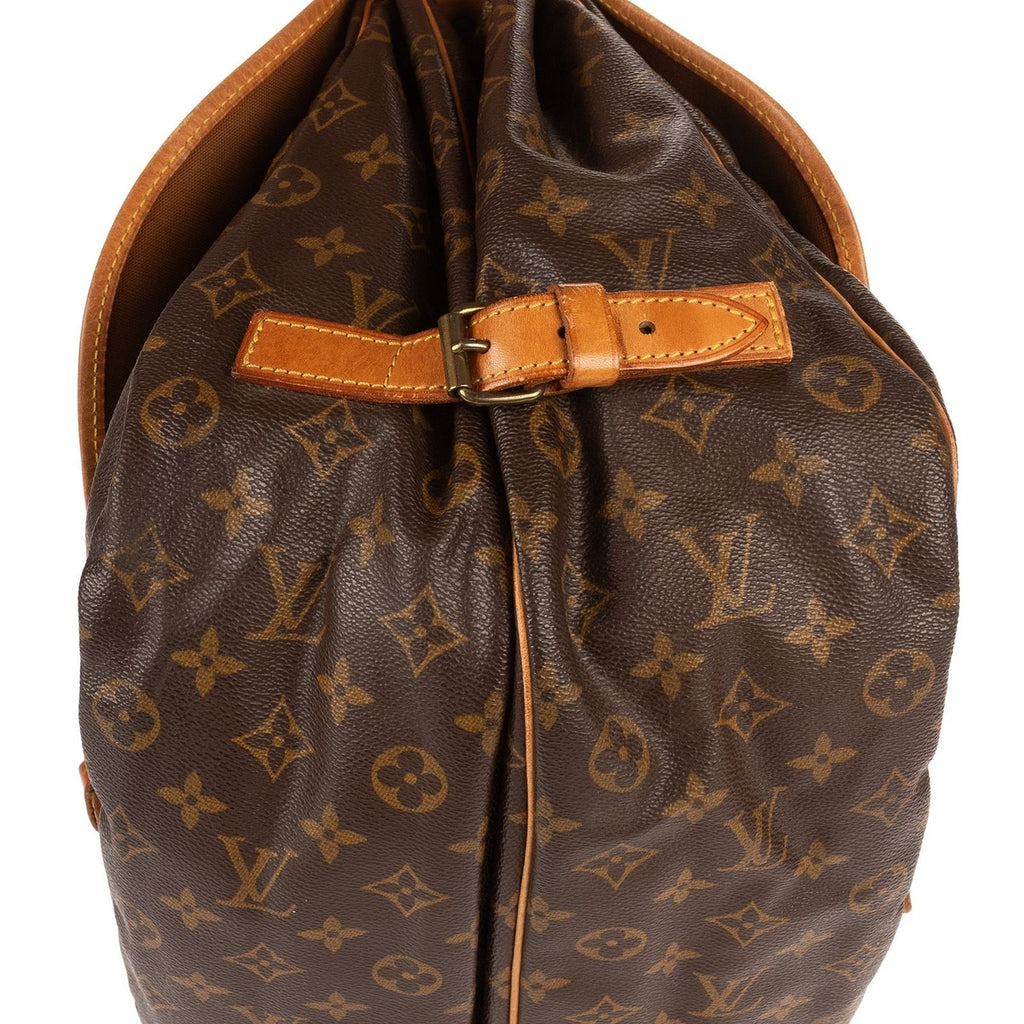 Louis Vuitton Saumur Brown Monogram Canvas Shoulder Bag — view 7