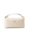 Hermes Pouch Bric-a-Brac GM Beige Silver Canvas