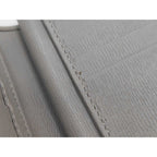 Gucci Bifold Wallet Script Gray Leather Logo L-shaped Zipper Gold — view 7