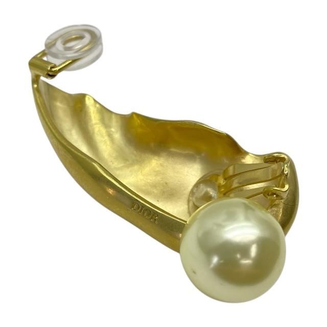 Christian Dior Earrings Earring Accessories Pearl GP Gold White — view 3