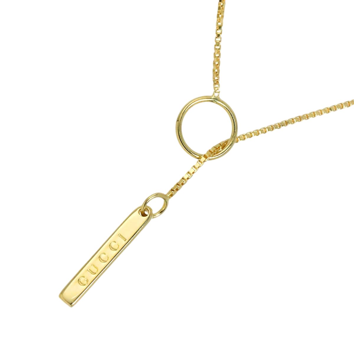 Gucci Lariat Necklace 54 cm 18k YG Yellow Gold