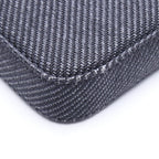 Chanel Shoulder Bag Deauville Black Fabric Leather Chain Wallet — view 6