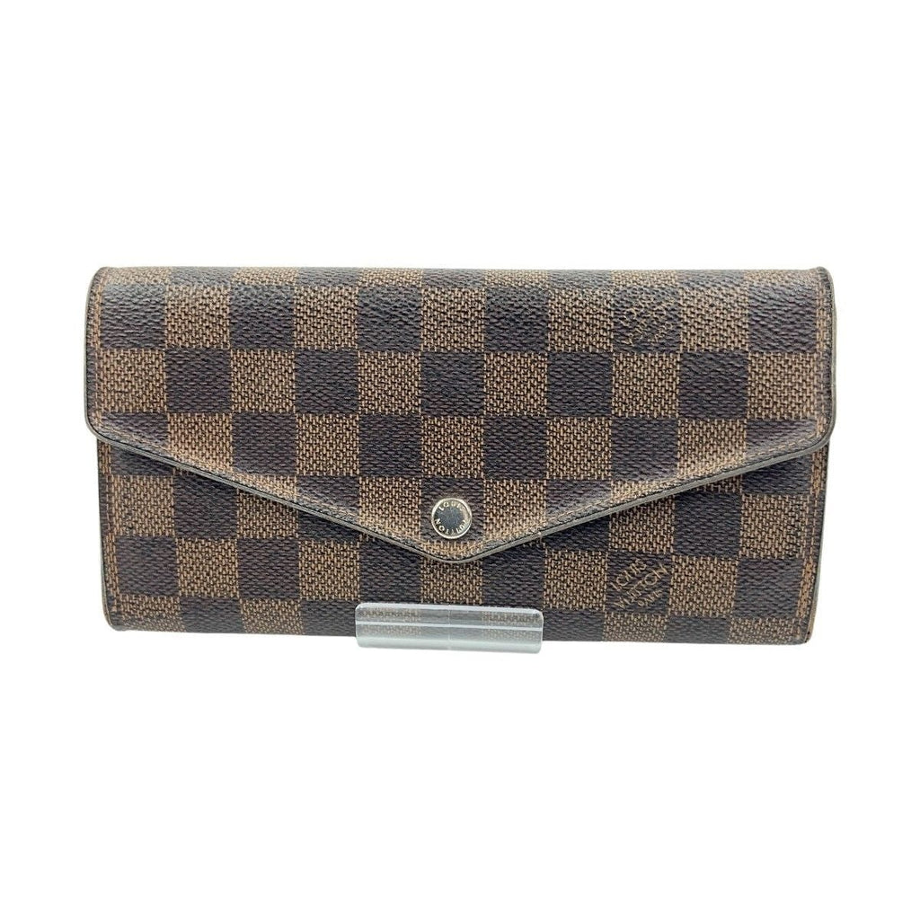 Louis Vuitton Damier Portefeuille Sarah Bifold Wallet with Initials