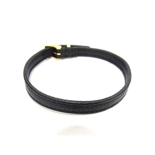Gucci GG Marmont Leather Bangle Bracelet Accessory Size M Black Fa1125 — view 2