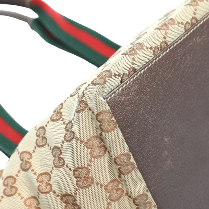 Gucci Tote Bag GG Canvas Handbag Beige — view 6