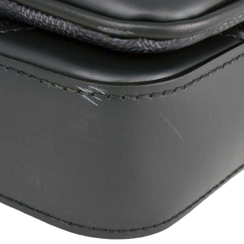 Louis Vuitton Trio Messenger Shoulder Bag Damier Graphite Black RFID — view 5
