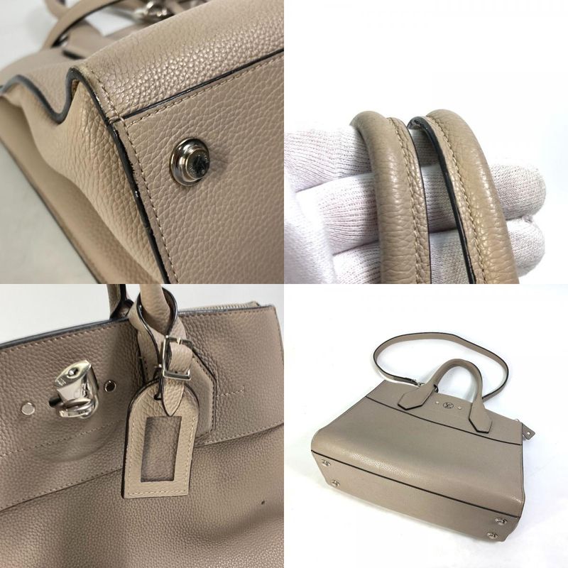Louis Vuitton Handbag City Steamer MM Calfskin Galle Gray — view 7