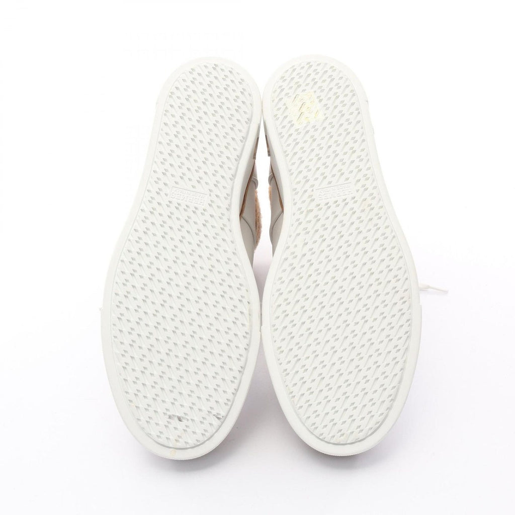 Hermes Boots Flocon Leather Mouton White Brown — view 4