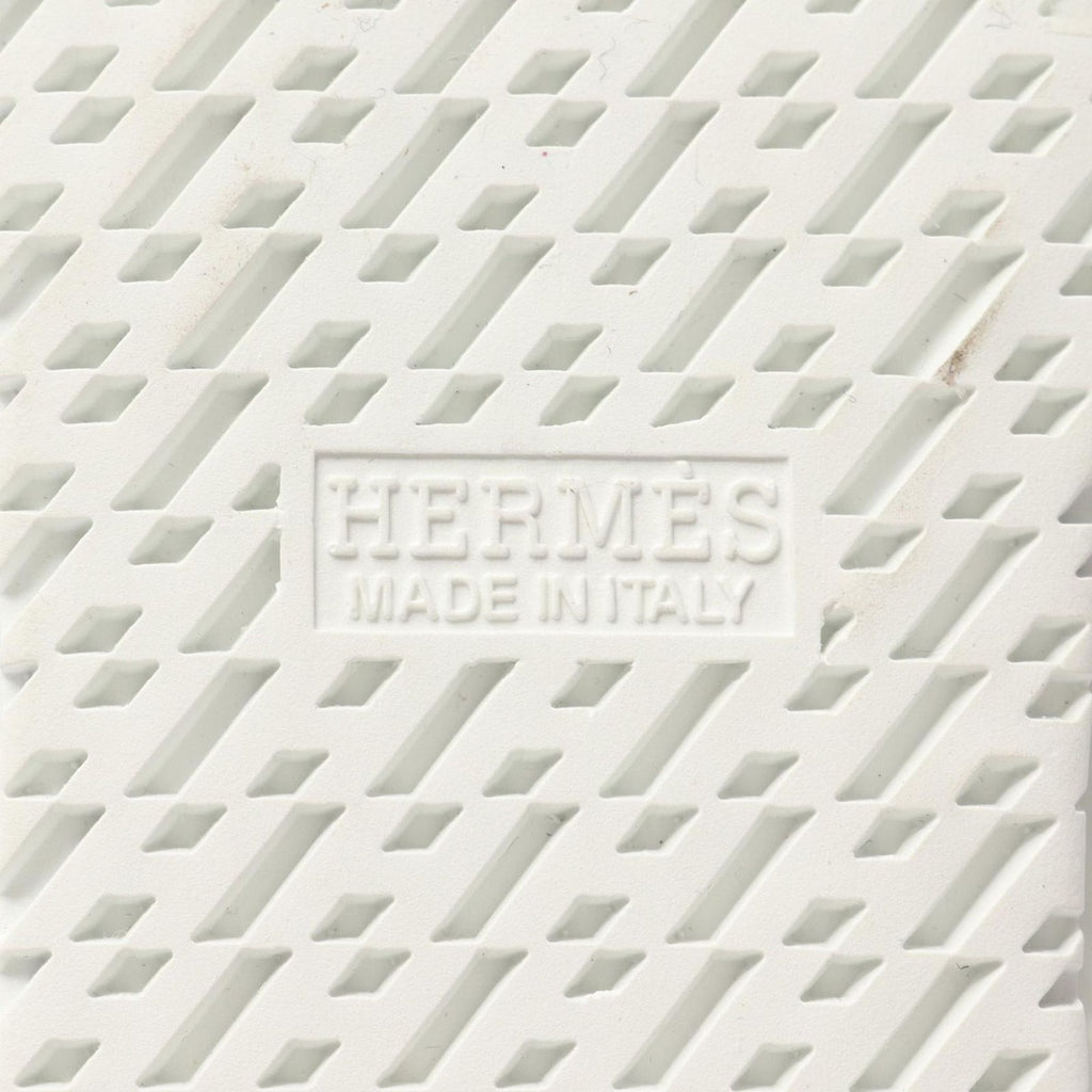 Hermes Boots Flocon Leather Mouton White Brown — view 5