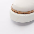 Hermes Boots Flocon Leather Mouton White Brown — view 7