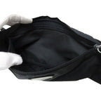 Prada Body Bag Triangle Logo Waist Black Nylon — view 8