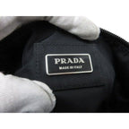 Prada Body Bag Triangle Logo Waist Black Nylon — view 9