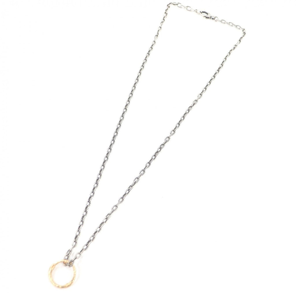 Gucci Ouroboros Chain Necklace Silver Gold — view 3