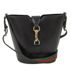 Gucci Bucket Shoulder Bag Leather Black