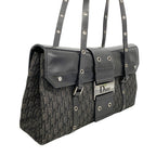 Dior Shoulder Bag Street Chic Canvas Black Silver — view 2