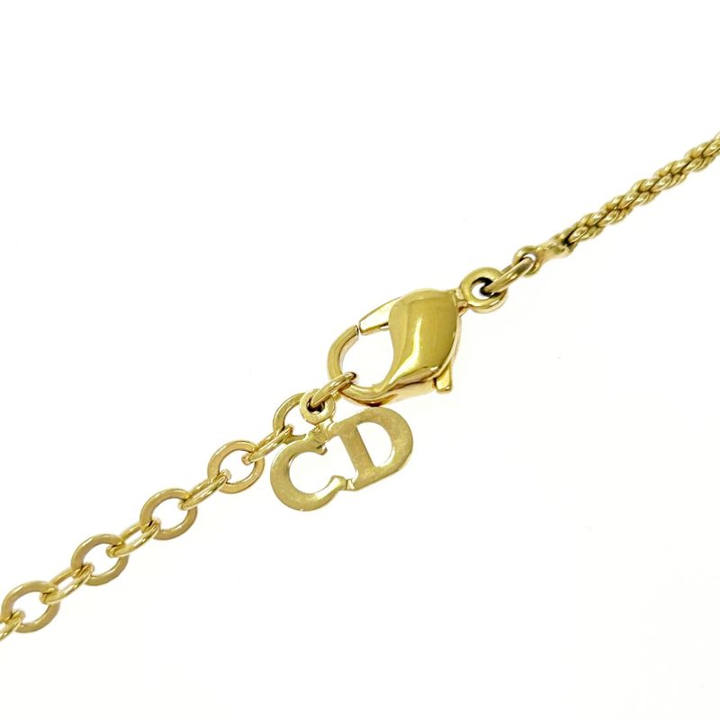 Christian Dior GP Emblem Necklace Gold — view 7