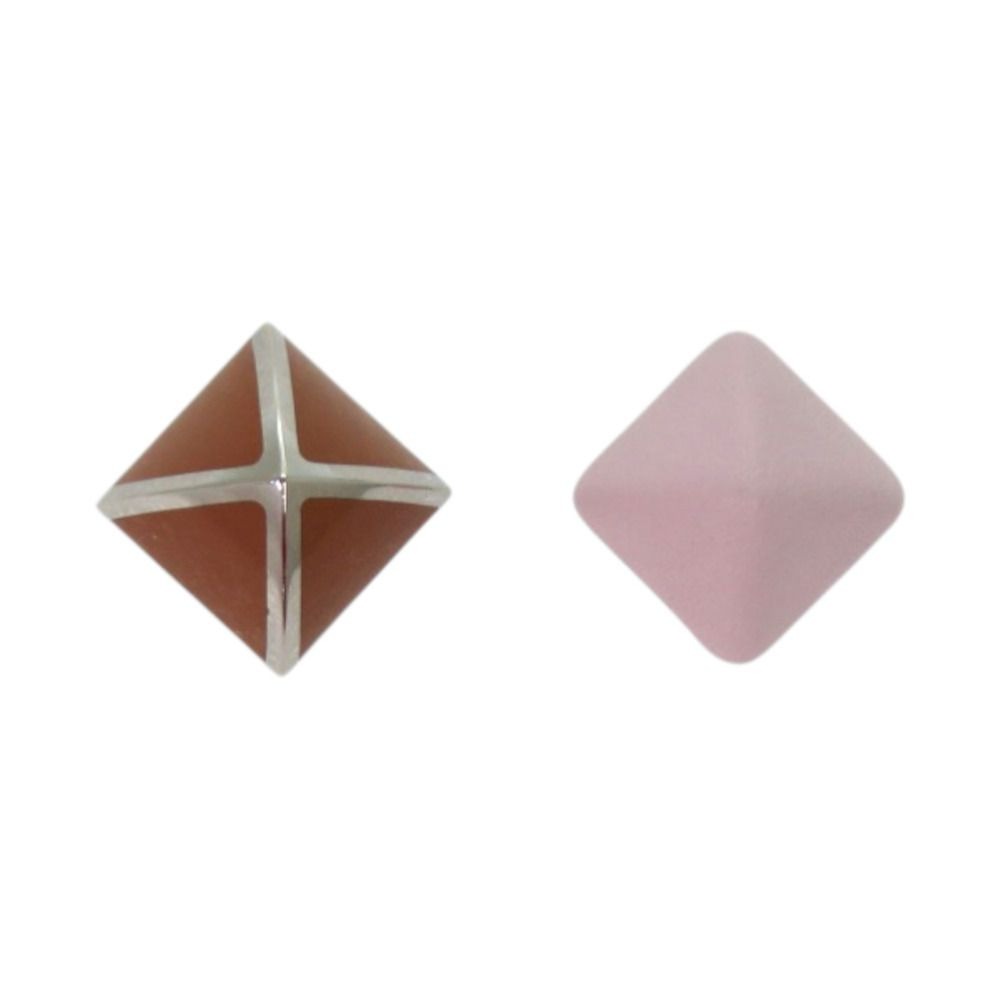 Hermes Medulgaine Metal Leather Mauveper Earrings