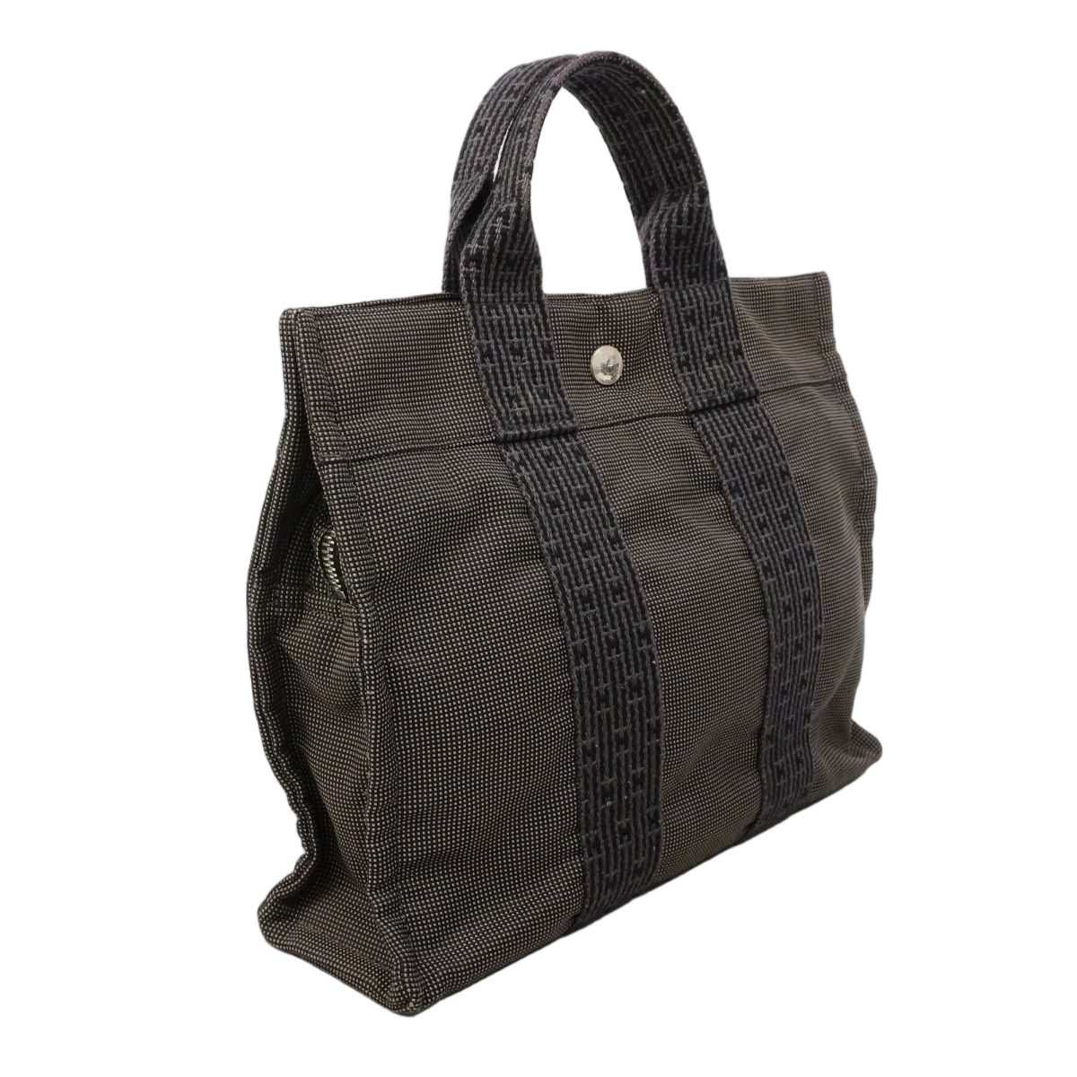 Hermes Handbag Her Line PM Canvas Gray Silver — view 2