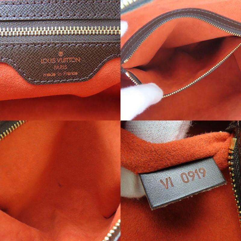 Louis Vuitton Handbag Brera Damier Ebene Brown Gold Hardware — view 8