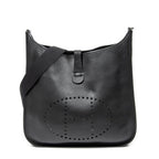 Hermes Evelyne II Black Clemence Leather