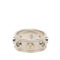 Louis Vuitton LV Studded Ring L Silver Zircon