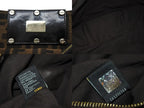 Fendi Handbag Zucca Pattern Canvas Leather Brown Black Gold — view 8