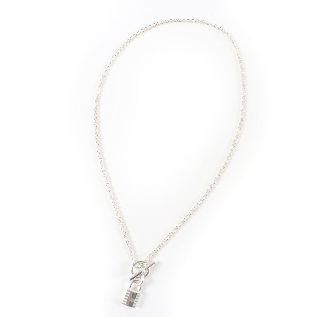 Hermes Amulet Cadena Necklace Pendant Silver Weight — view 2