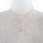 Hermes Amulet Cadena Necklace Pendant Silver Weight — view 3