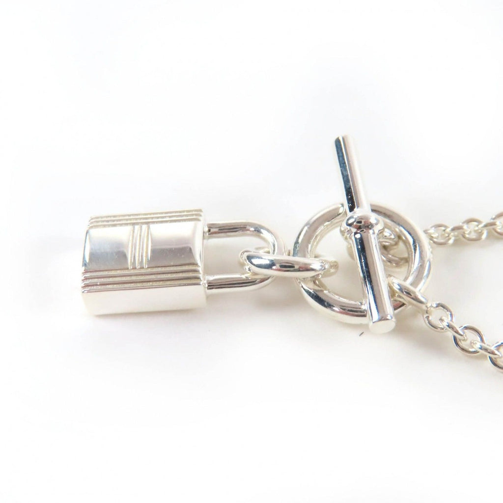 Hermes Amulet Cadena Necklace Pendant Silver Weight — view 4