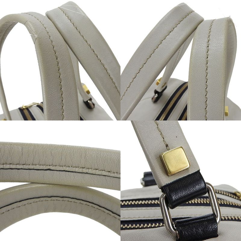 Celine Handbag Marine fts.08 gc Leather Light Grey Small Boston — view 6