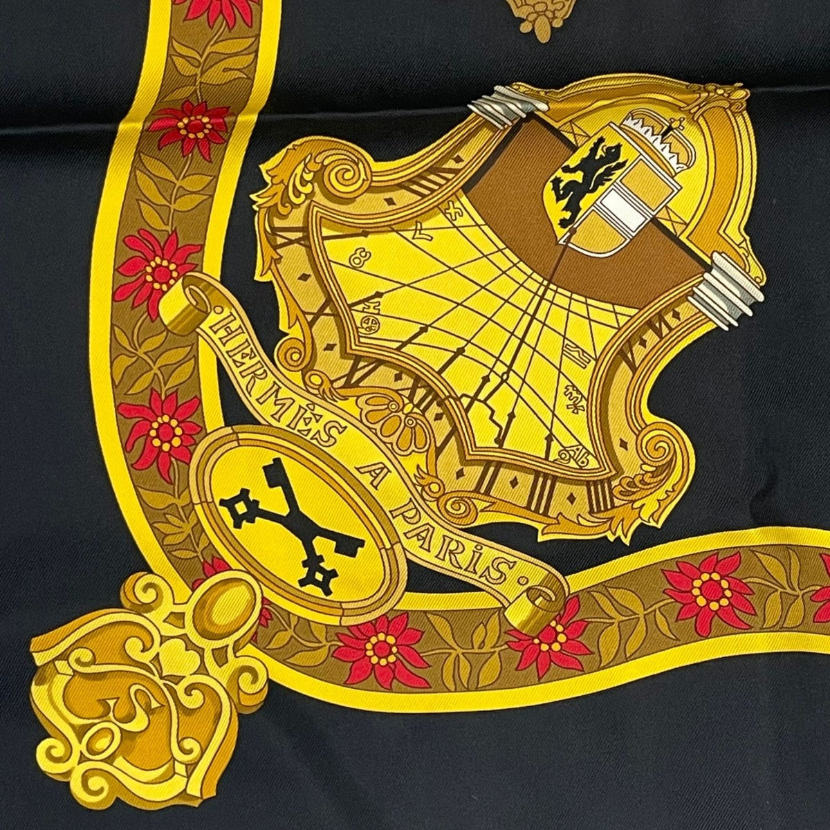 Hermes Scarf Silk Carre 90 in Salzburg Black — view 7