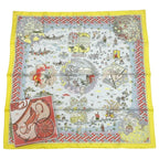 Hermes Carre 90 Large Scarf 100% Silk Ballade De Heian In The Garden