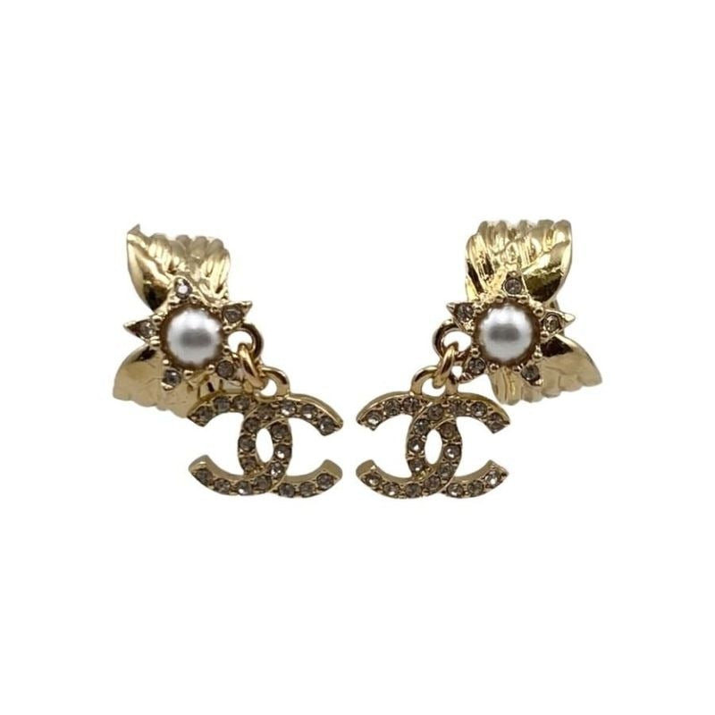 Chanel Coco Mark CC Logo Star Rhinestone Pearl