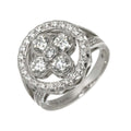 Louis Vuitton Bague Blossom GM 49 Ring Diamond 18k White Gold