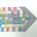 Hermes Twilly Bolduc Check Scarf Gray Multicolor 100% Silk — view 6