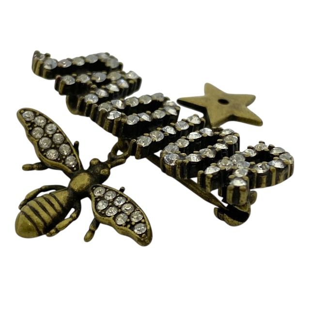 Dior Ja Brooch Pin Bee Logo Accessories Rhinestone — view 4
