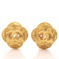 Chanel Earrings 96 A Vintage Coco Mark GP Flower