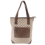 Gucci GG Canvas Leather Tote Shoulder Business
