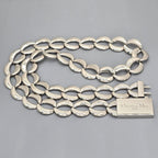 Dior Box Logo Chain Link Necklace Silver — view 2