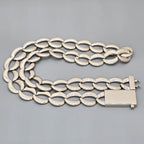 Dior Box Logo Chain Link Necklace Silver — view 5